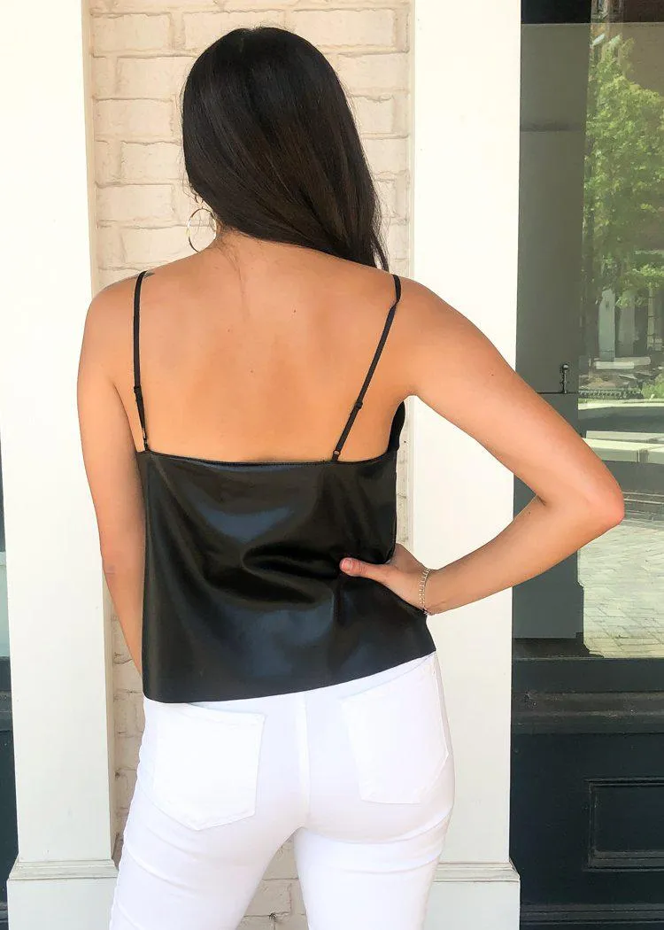 BB Dakota Leather Report Top