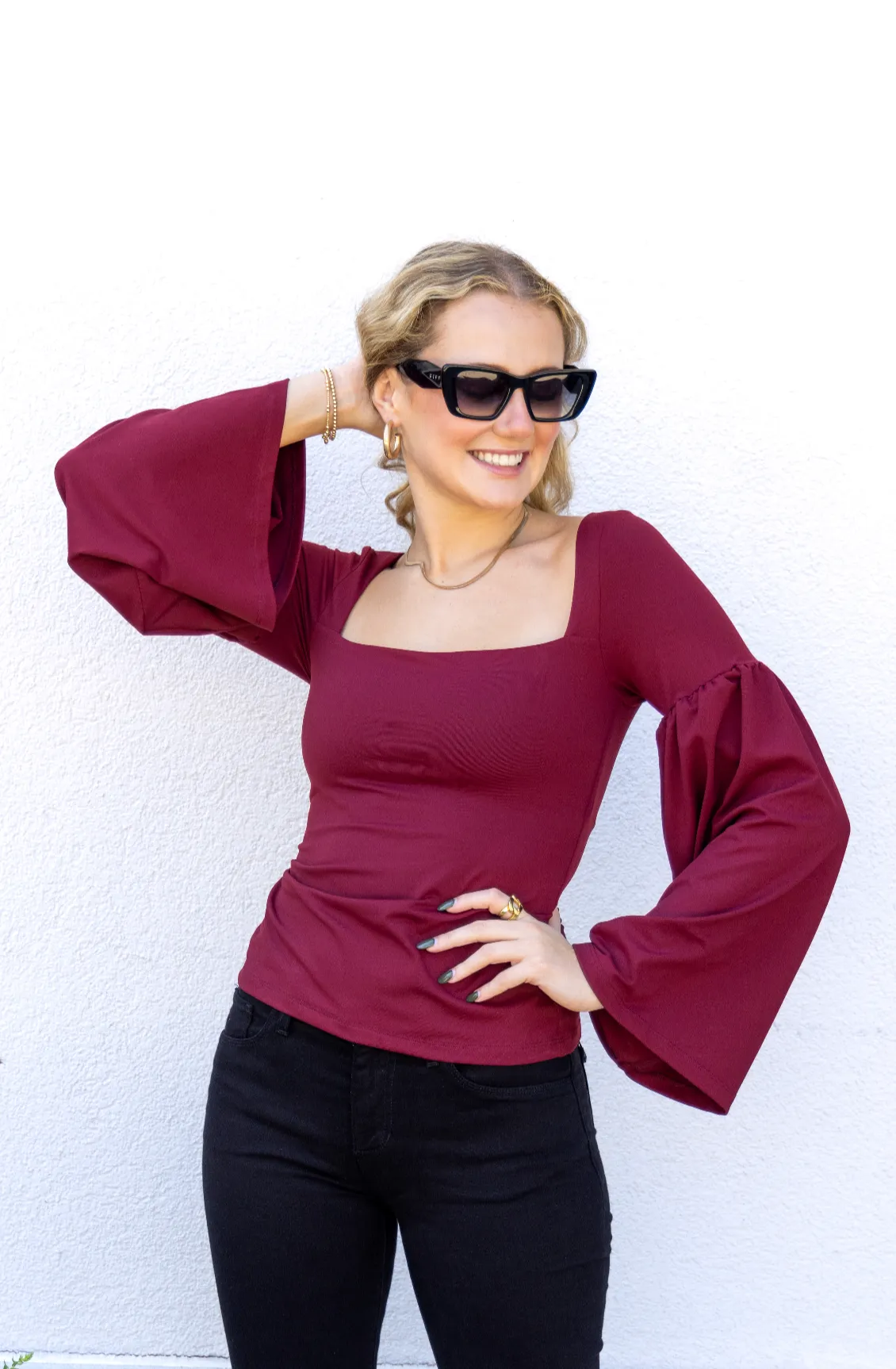 BELL SLEEVE TOP