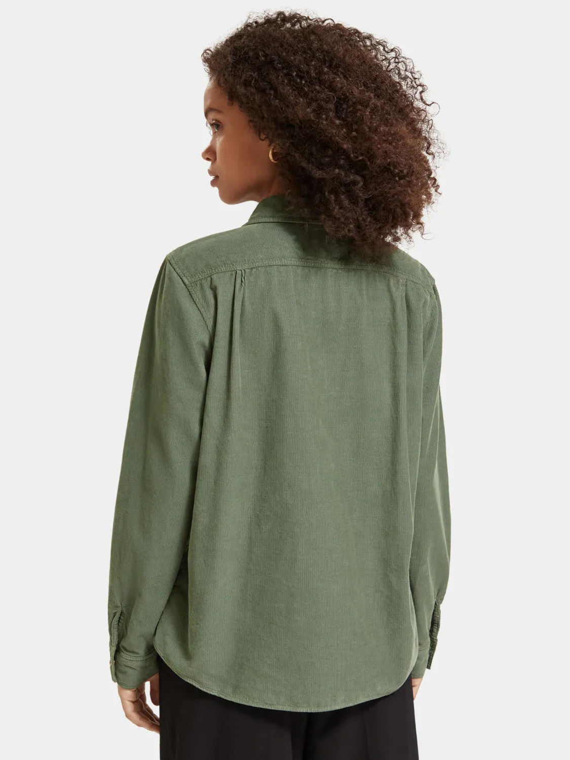 Corduroy western shirt