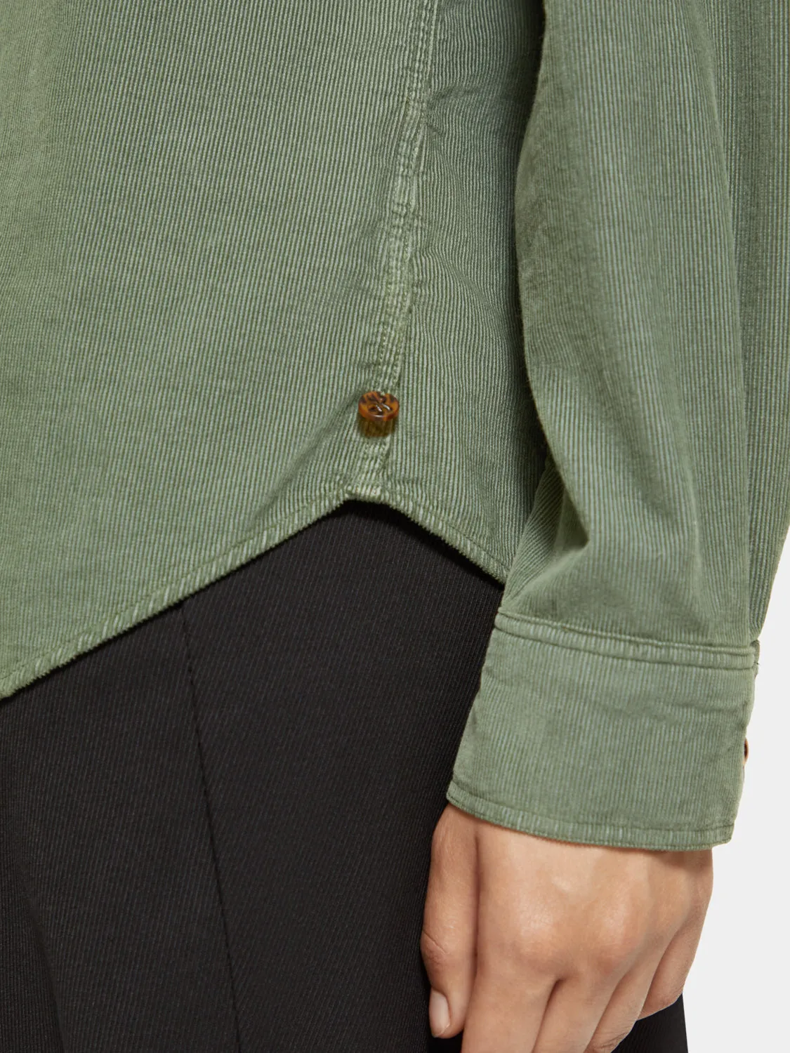 Corduroy western shirt