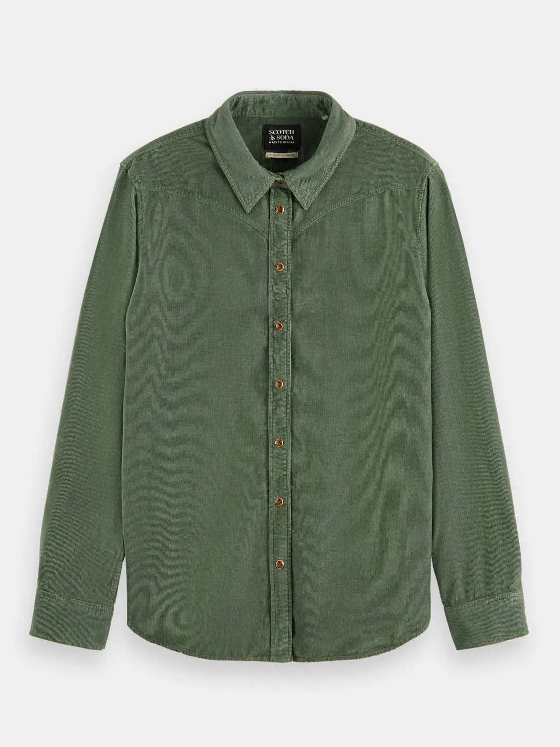 Corduroy western shirt