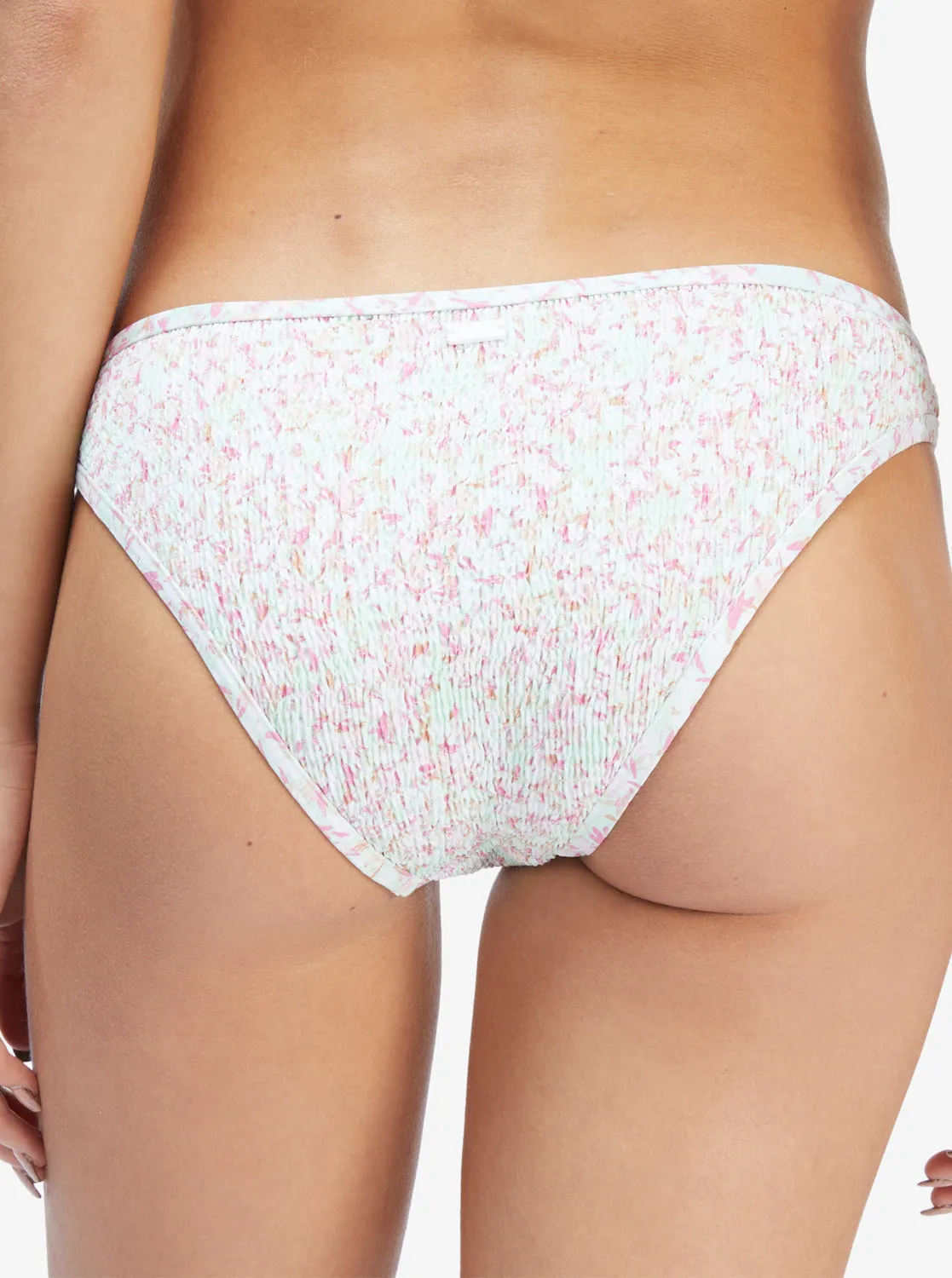 Ditsy In Paradise Smocked Bikini Bottoms - Brook Green Ditsy In Paradise