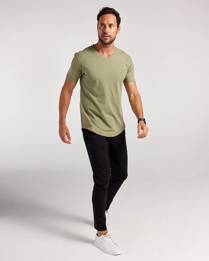 Drop-Cut V-Neck: LUX