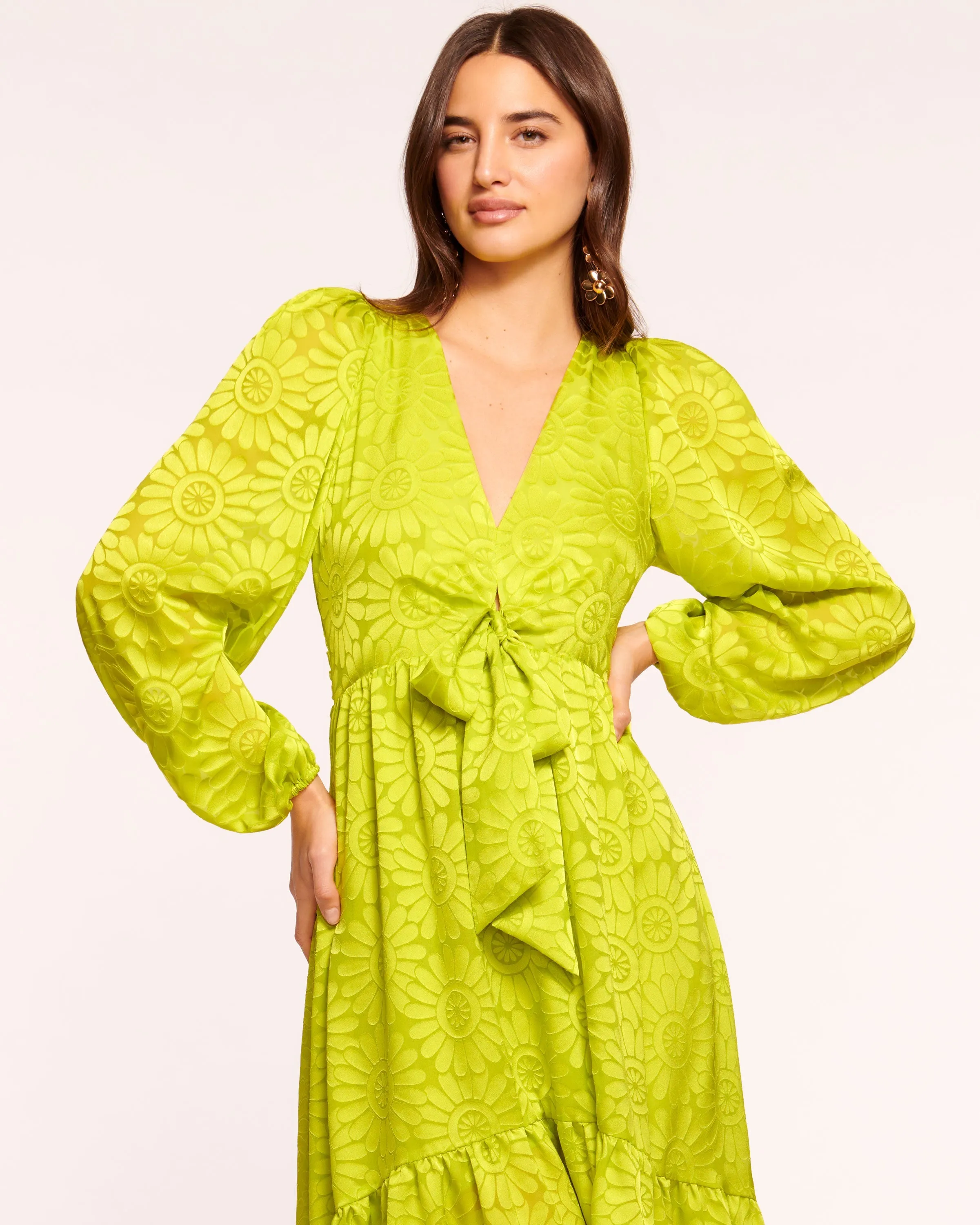 Giuliana V-Neck Midi Dress