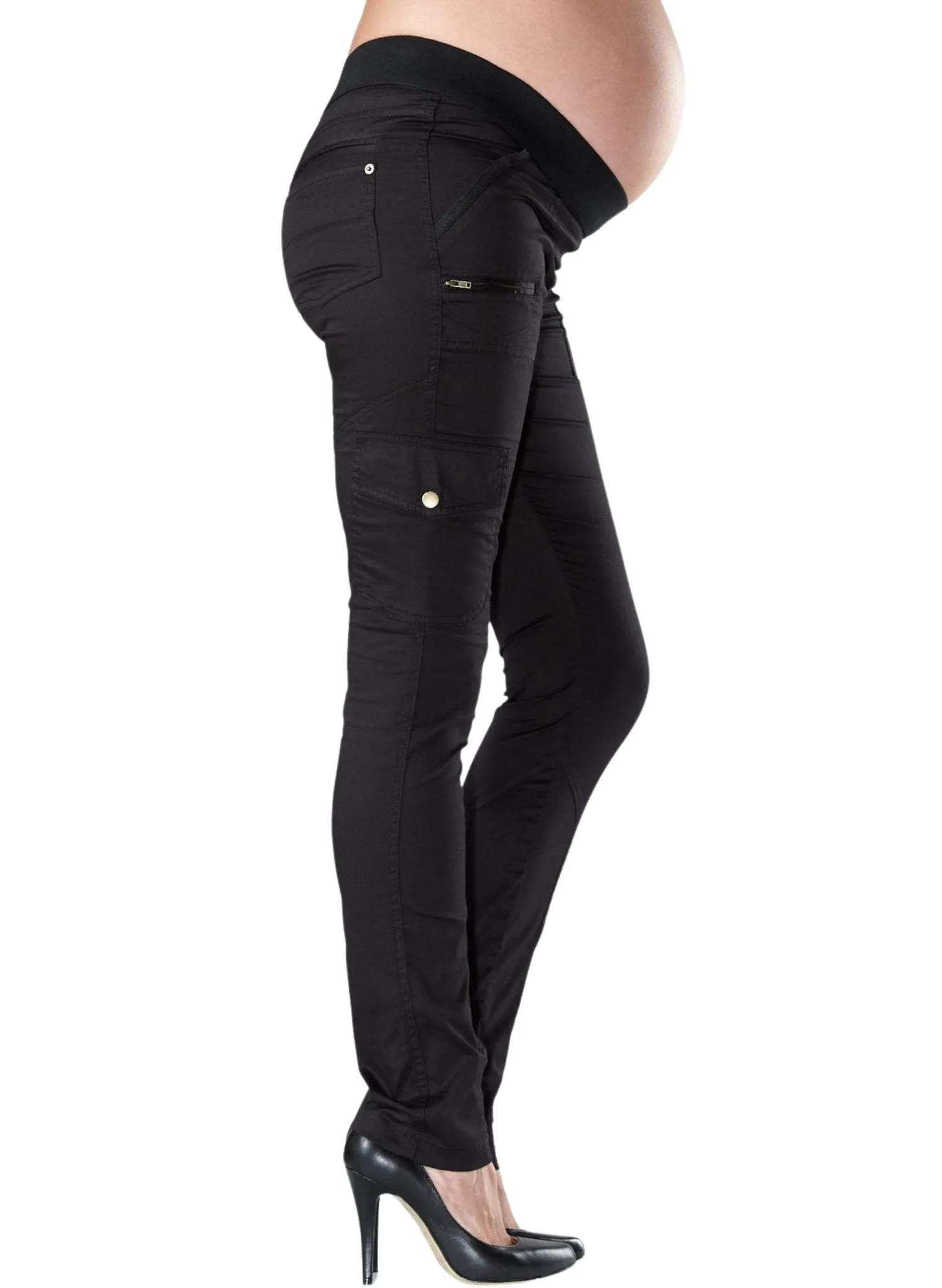 Hoolihan Cargo Skinny Maternity Pant - Black