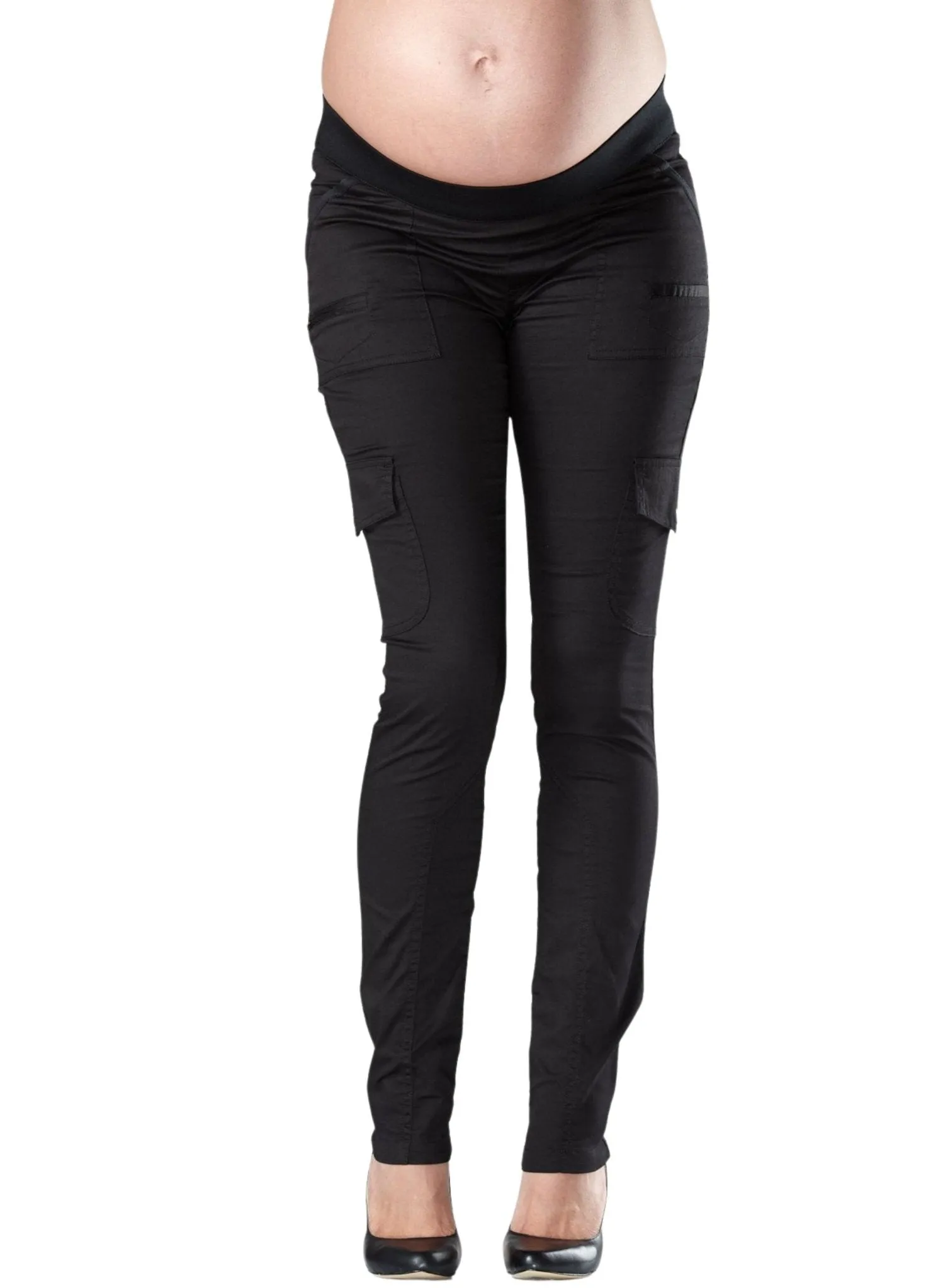 Hoolihan Cargo Skinny Maternity Pant - Black