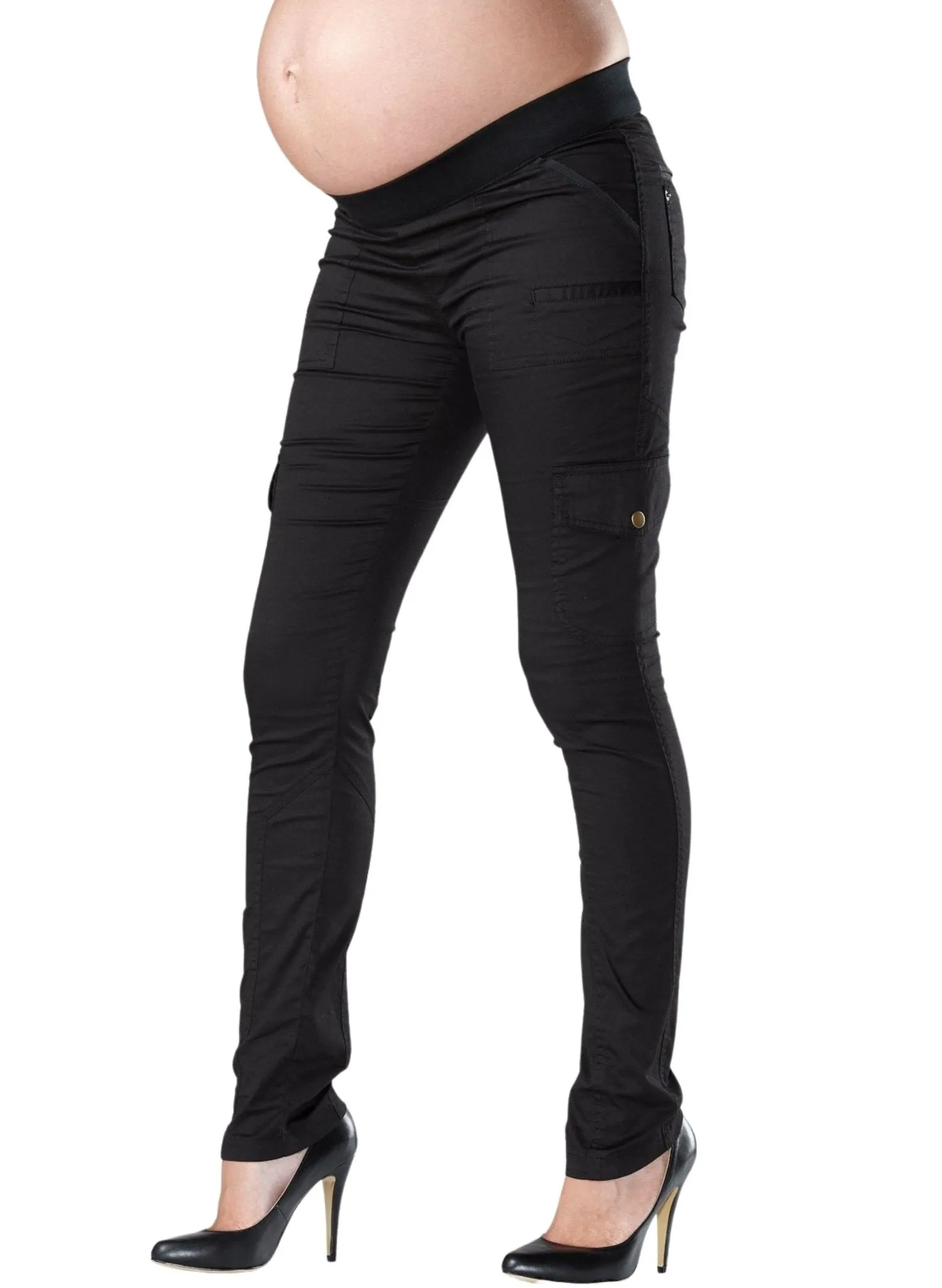 Hoolihan Cargo Skinny Maternity Pant - Black