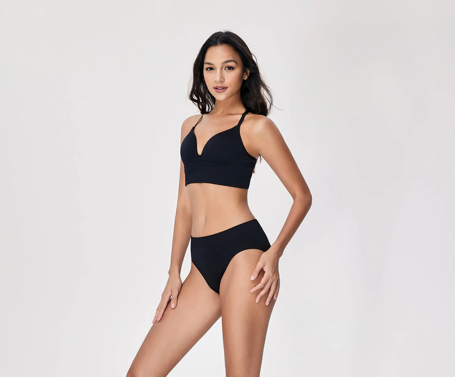 Joyful Pop Seamless Knit Bra Top