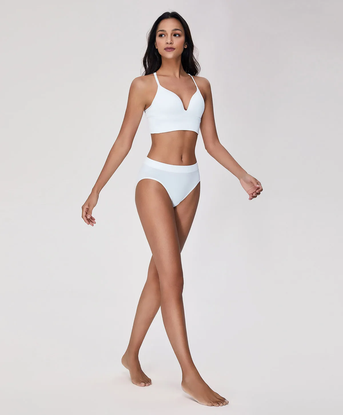 Joyful Pop Seamless Knit Bra Top