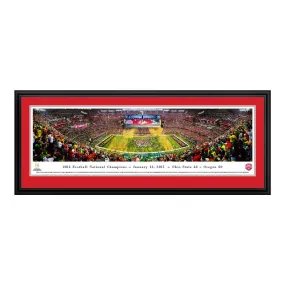 Ohio State 2014 Football National Champions Deluxe Framed Panorama