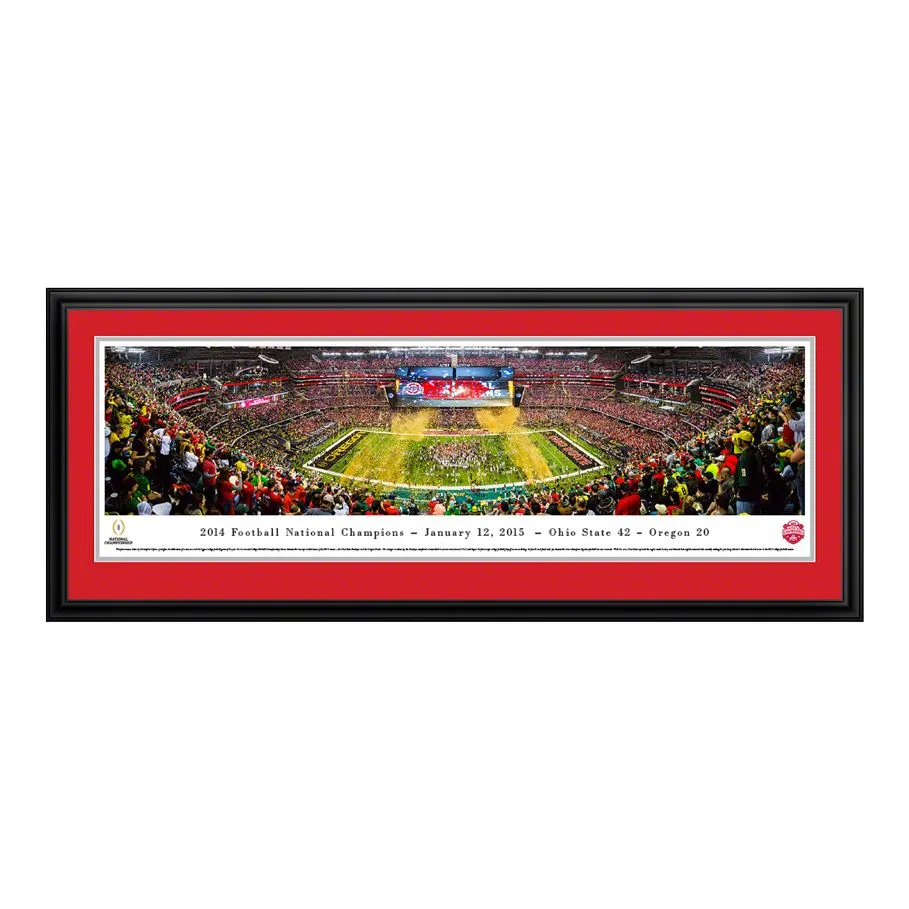 Ohio State 2014 Football National Champions Deluxe Framed Panorama