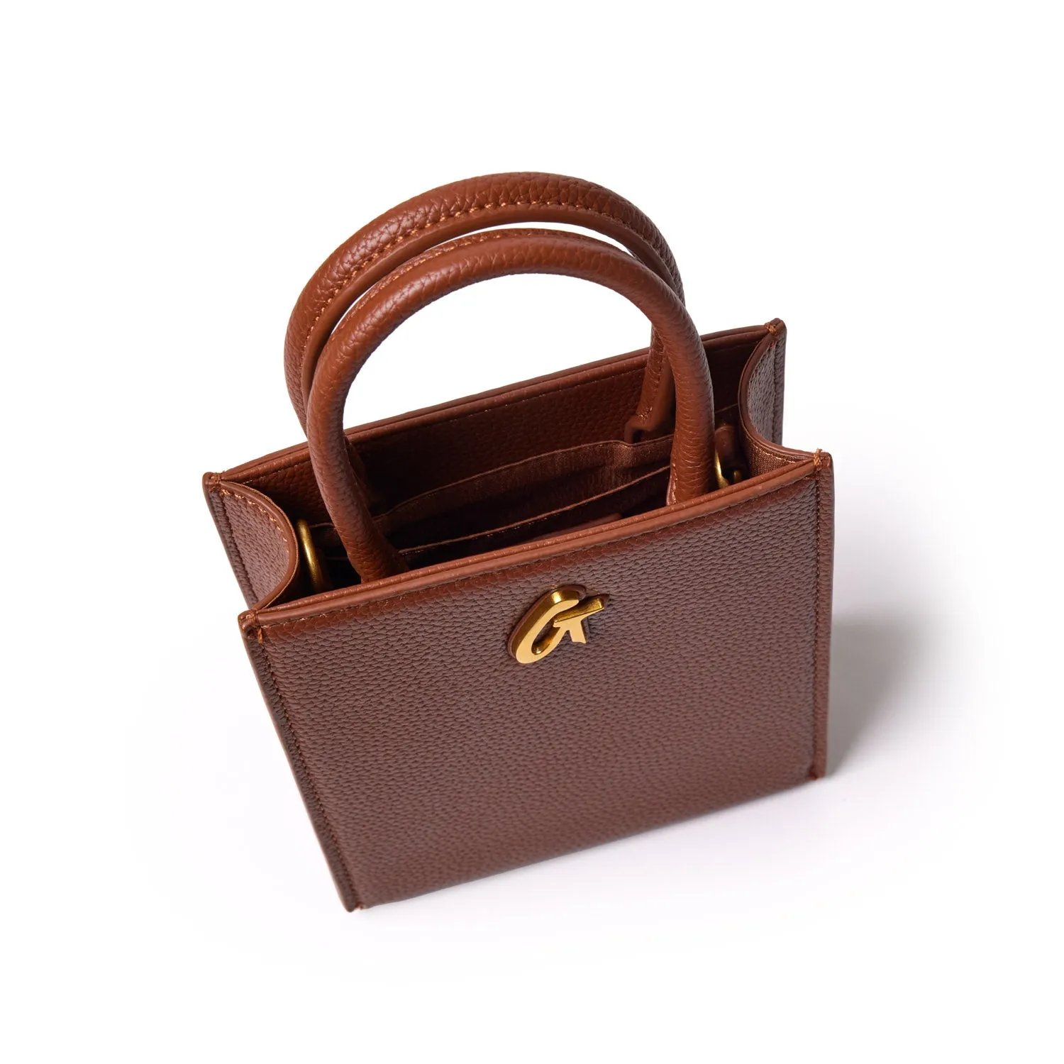 PEBBLE MINI TOTE BROWN