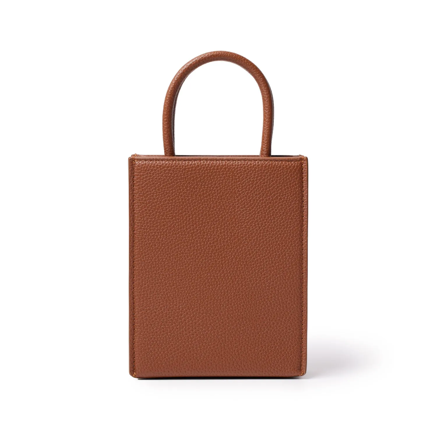 PEBBLE MINI TOTE BROWN