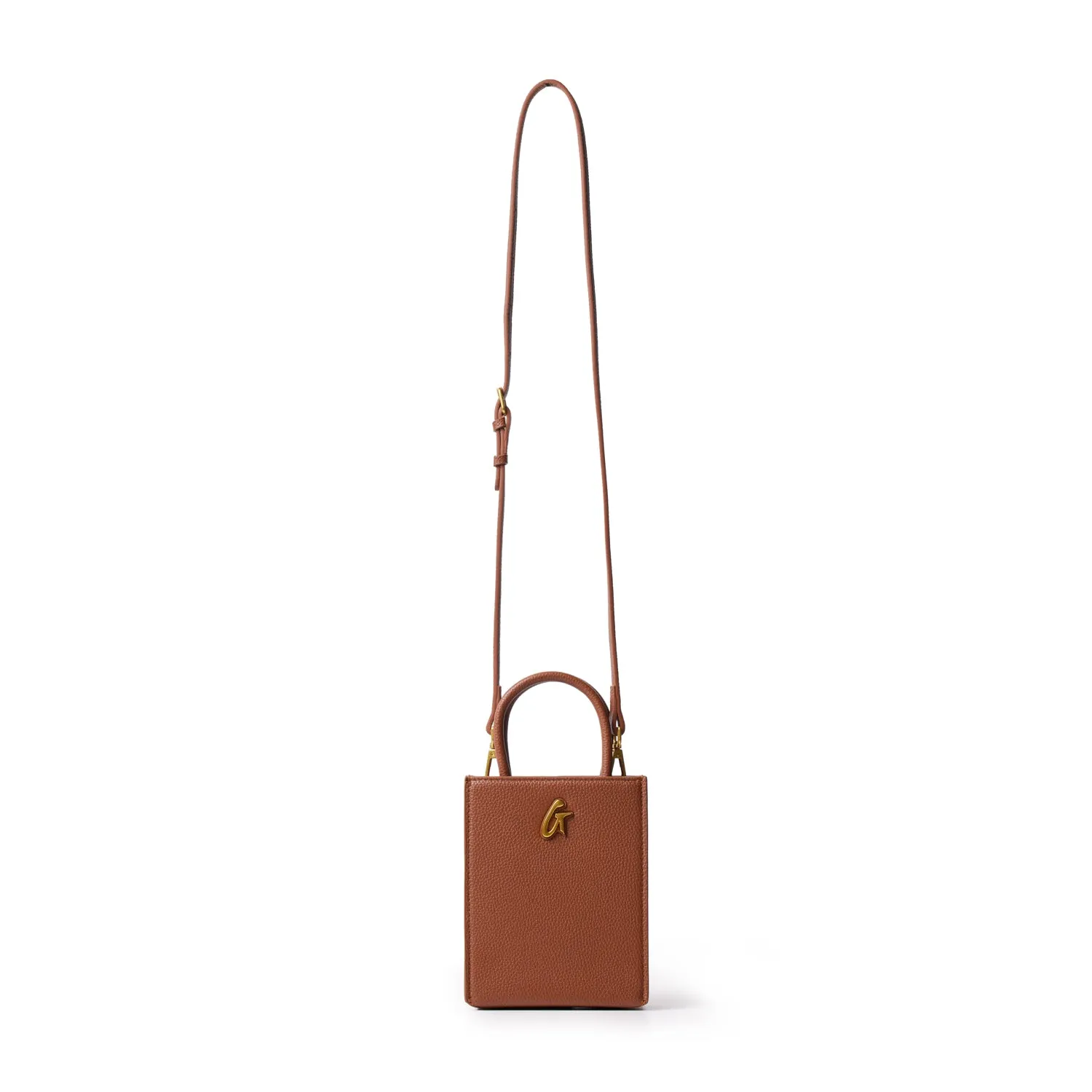 PEBBLE MINI TOTE BROWN